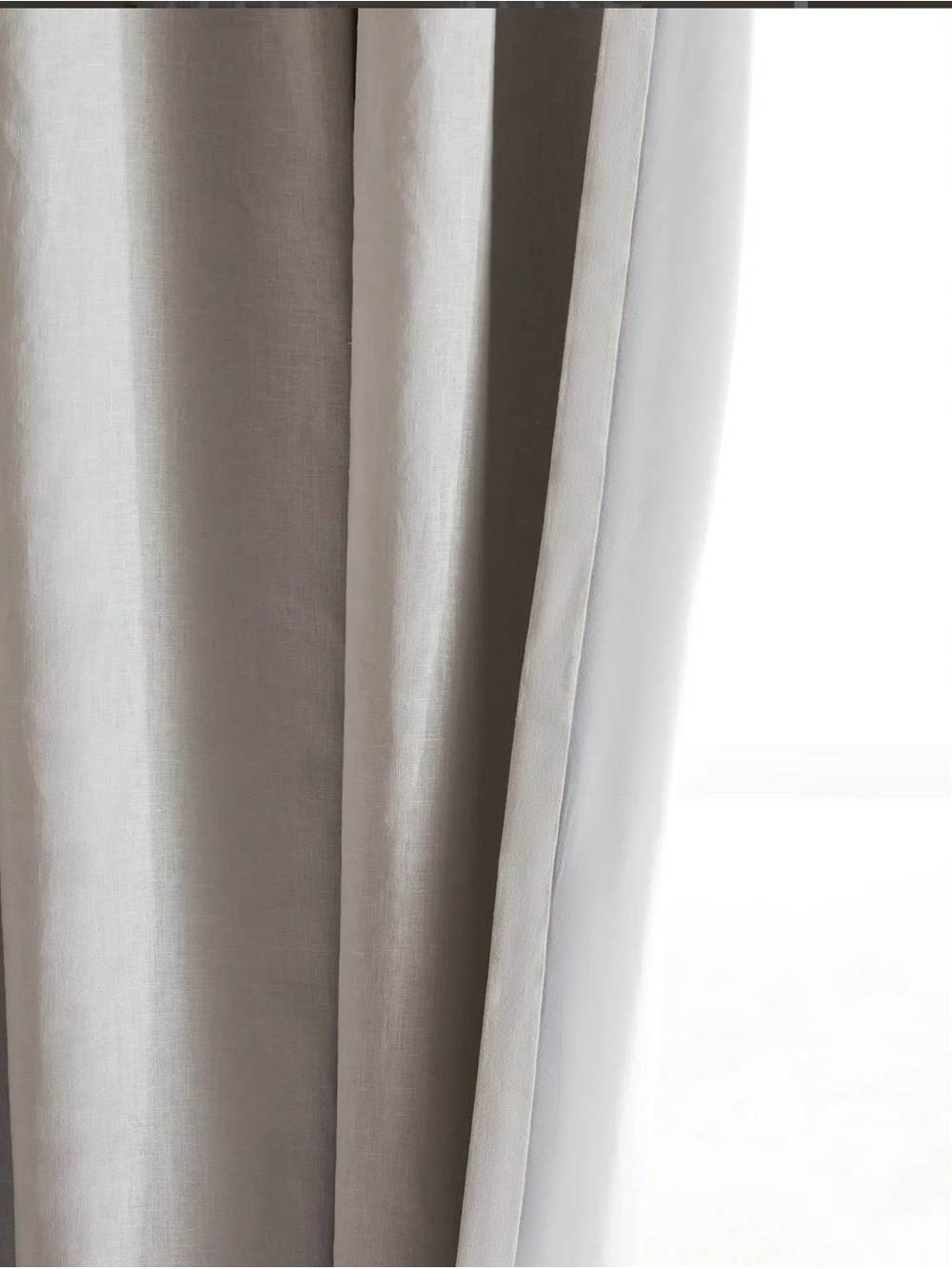 NWOT Quince European Linen True Blackout Curtain - Single Panel (White) 48 X 84 - Picture 7 of 7